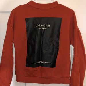 HM Orange Los Angeles City Sweatshirt